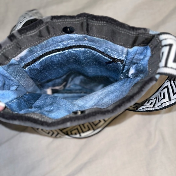 Salvage Sacs Greek Key crossbody (new) - Picture 4 of 5